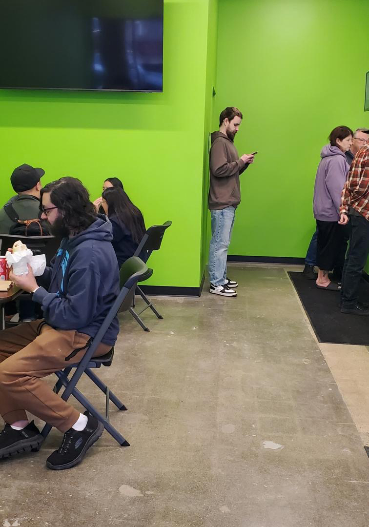 burritos roseville mn Brito's Burrito Roseville MN grand opening line of customers